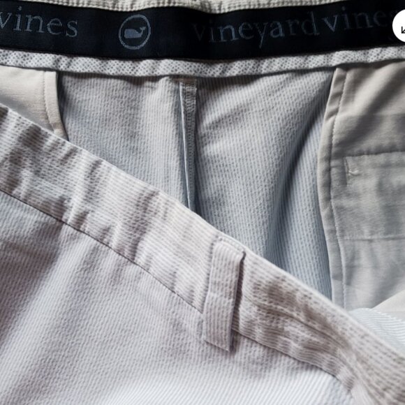 Vineyard Vines OTG Shorts Mens 44B Beige On the Go Performance Golf Casual - Picture 6 of 9